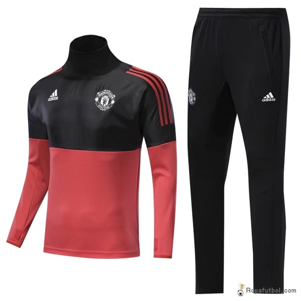 Chandal Niños Manchester United 2017/18 Negro Rojo